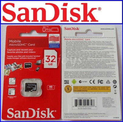Добави още лукс Карти памети Карта памет Micro SD 32 GB SanDisk Class 10